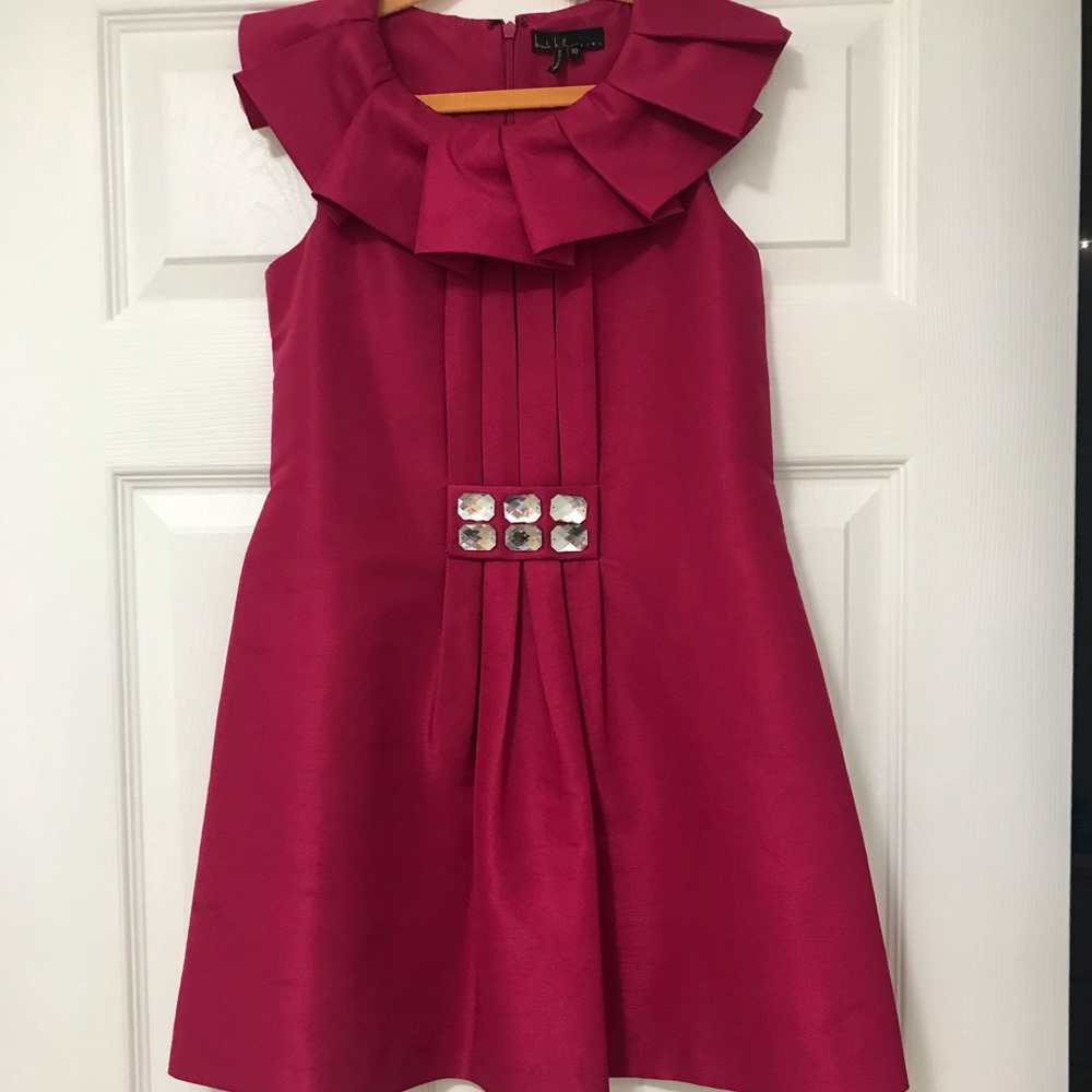 Nicole Miller Girls Pink Dress Size 10